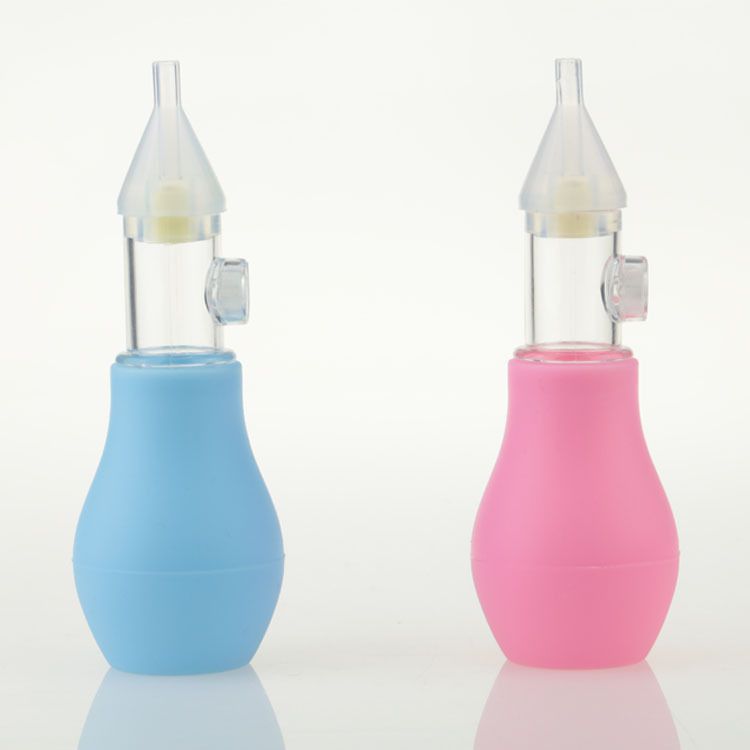 新款宝宝吸鼻器 婴儿防逆流硅胶吸鼻器 婴儿手动泵式鼻涕清洁器