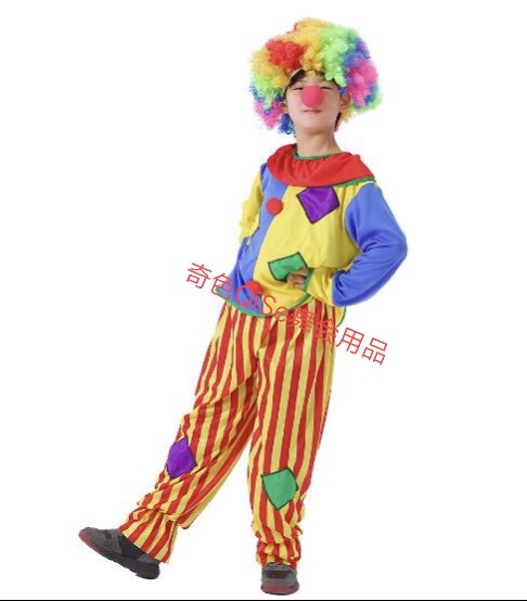 K—139小丑服小丑舞会服装节日服装万圣节服装节日用品表演服装派对用品节日道具舞会用品万圣节用品舞台妆细节图