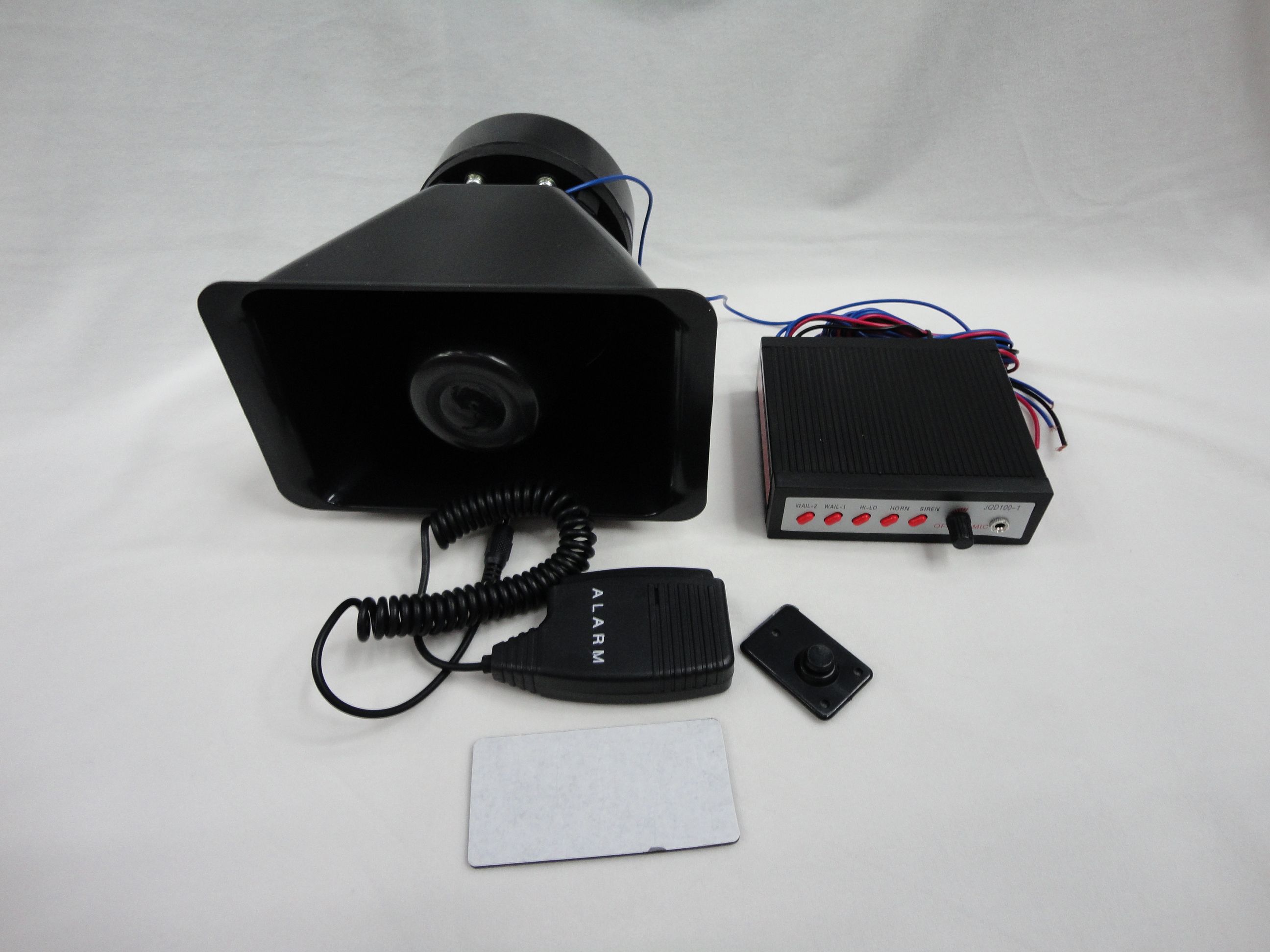 供应ws-401喊话警报器扩音器100W警报器多音喇叭五音呱呱声