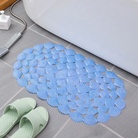 圆形浴室垫防滑垫环保家用淋浴房镂空疏水吸盘地垫卫浴按摩脚垫子