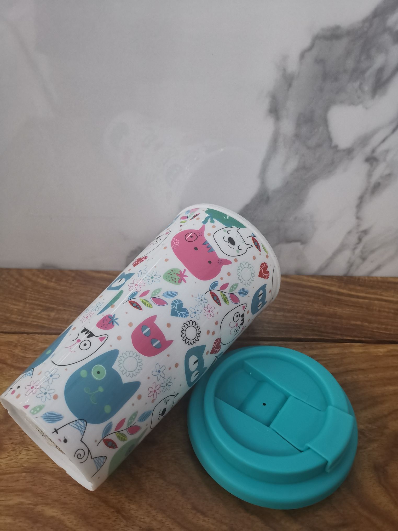 外贸便携式水杯商务水杯卡通水杯水壶卡口旋盖水杯详情图1