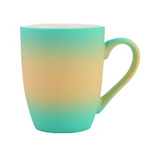 新骨瓷日用陶瓷杯低温色釉陶瓷杯渐变色系陶瓷杯子