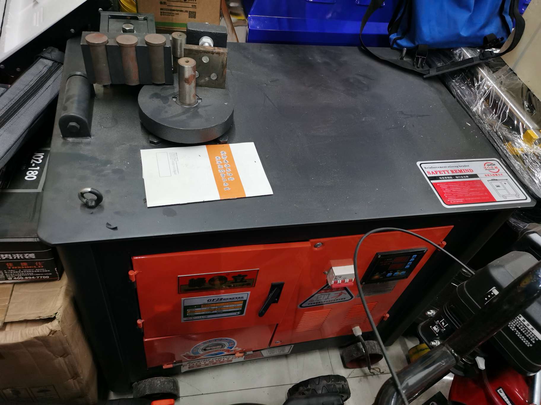 The 28-type steel bar stirrup bending machine features intelligent numerical control for precise bending, making it easier and more professional detail image 3