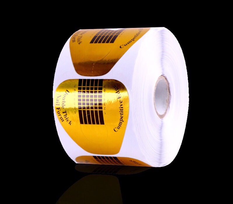 Wholesale manicure tools for special gold horseshoe extension holder crystal phototherapy glue nail extension paper holder wholesale thumbnail
