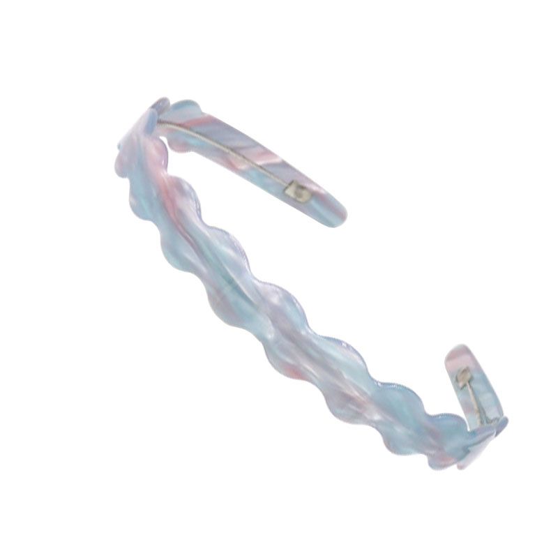New Headband Bangs Hair Acetate Sheet Headband Headband Fashion Hairband Steel Wire Headband Wavy Band Teeth Headband Item Picture