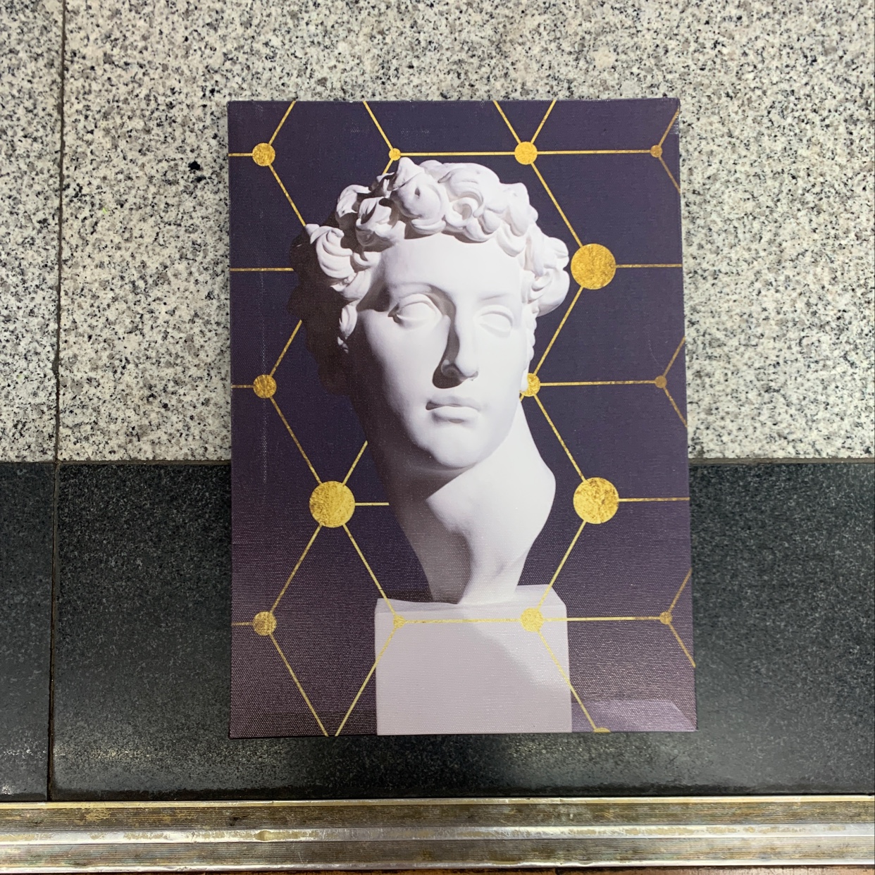 Frameless oilcloth painting -7