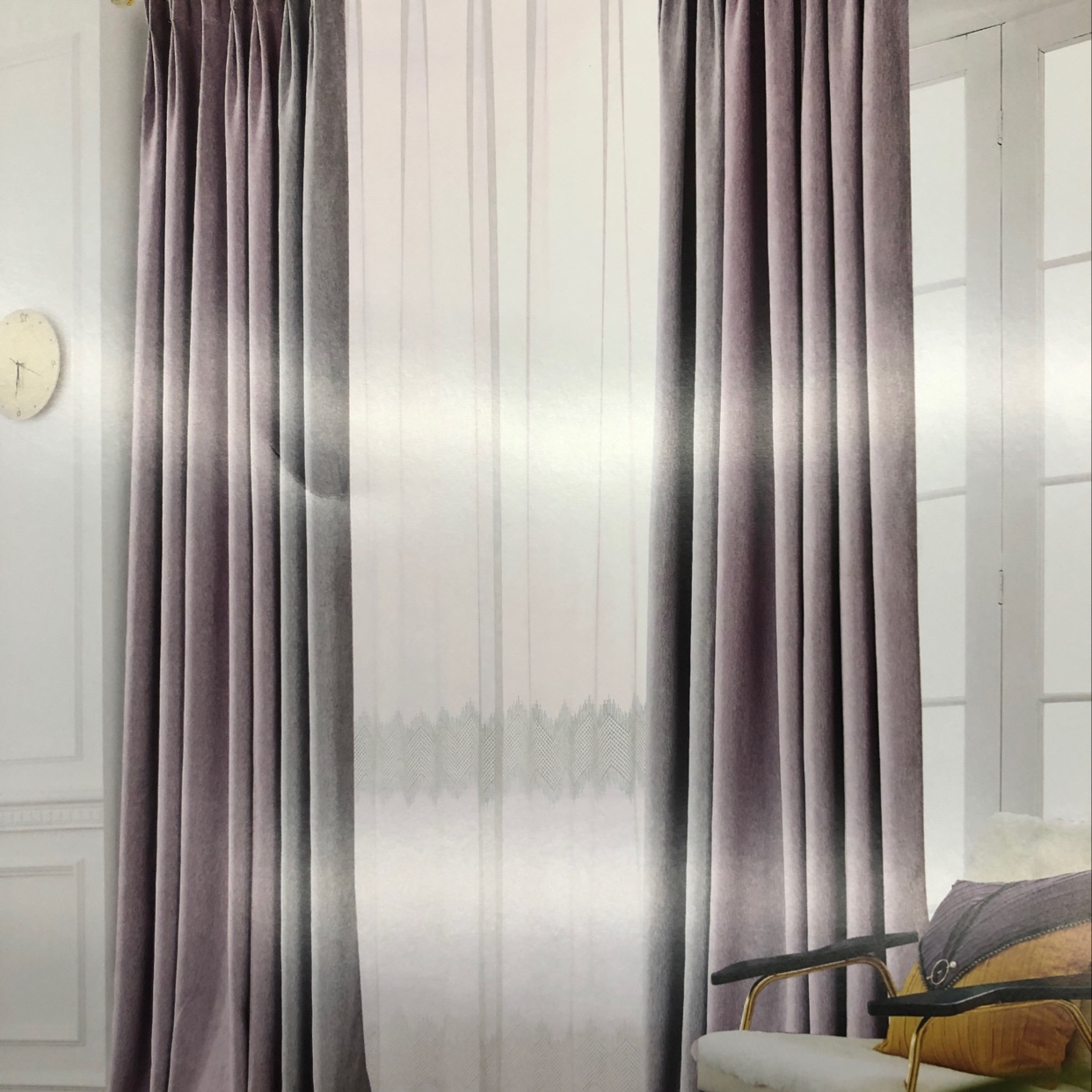New style factory direct sales available for retail and wholesale of blackout cotton and linen curtains 2910-14