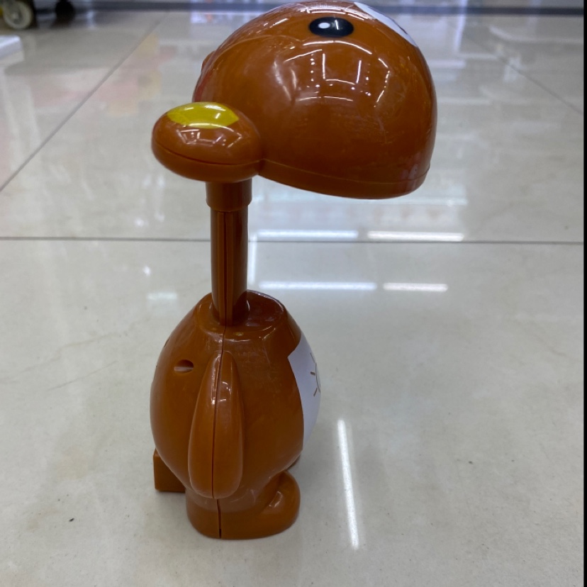 棕色小熊创意台灯可伸缩可折叠插头式台灯细节图