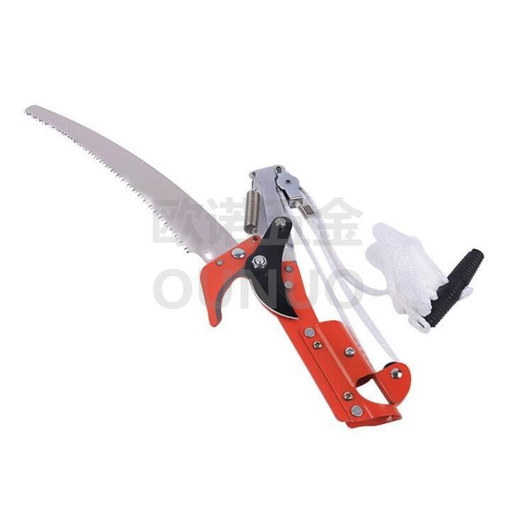 Nylon rope high-altitude pruning gardening landscaping pruning fruit trees fruit sawing high-altitude sawing head energy saving scissors