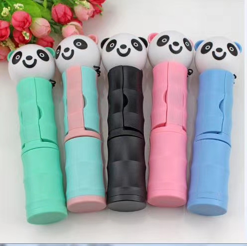 熊猫头线控不锈钢槽管迷你自拍杆