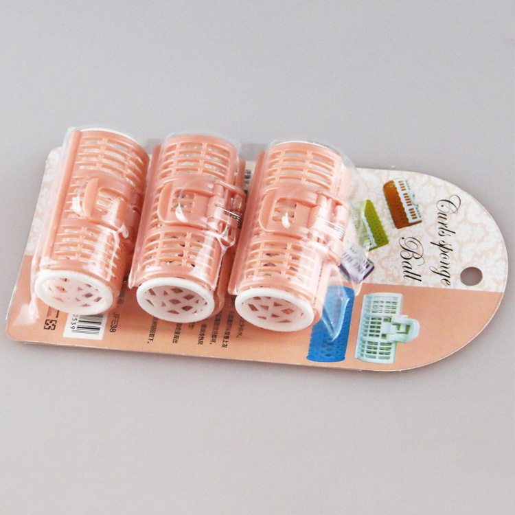 E38 three plastic hair roll, air fringe roll, hair clip