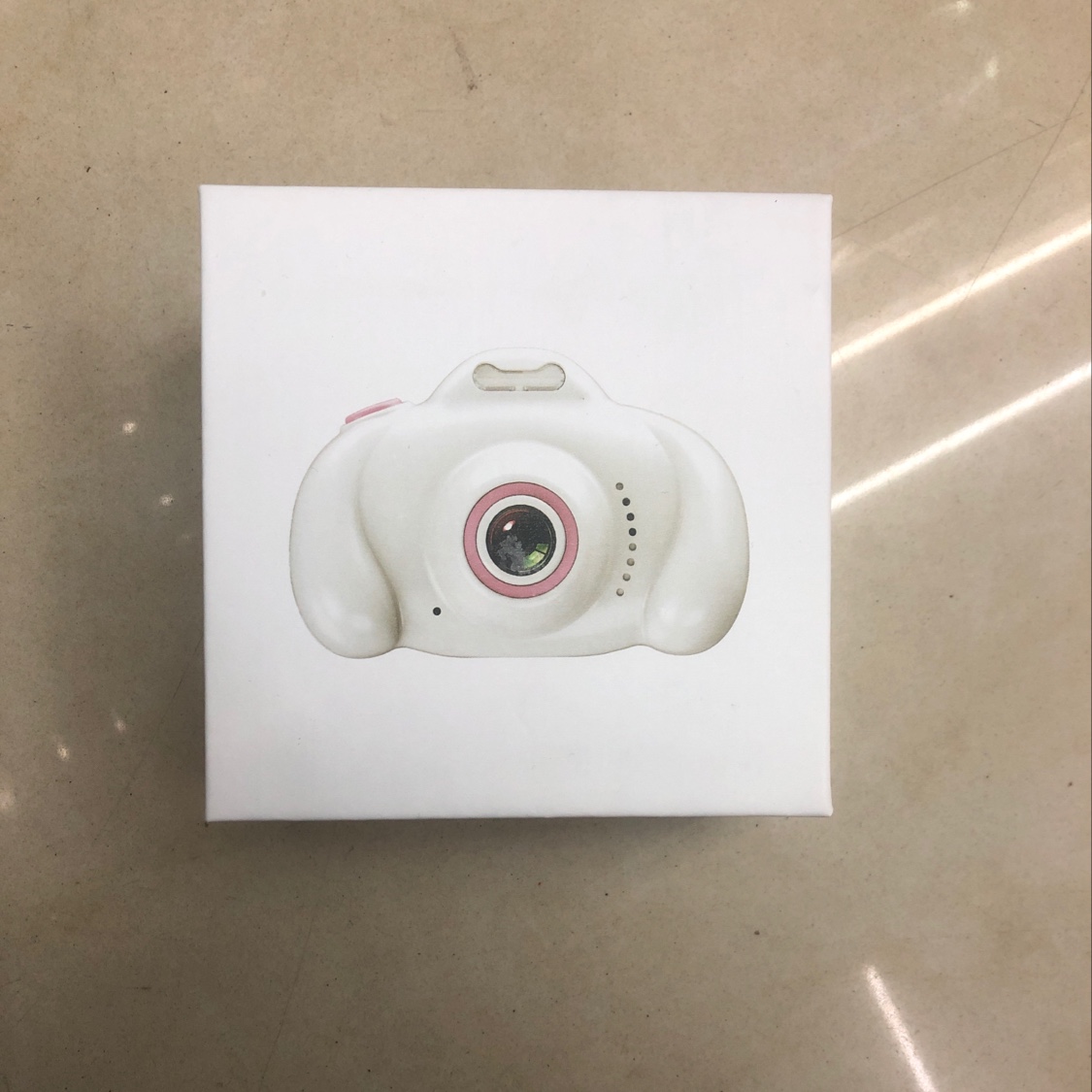 白色狗狗儿童照相机