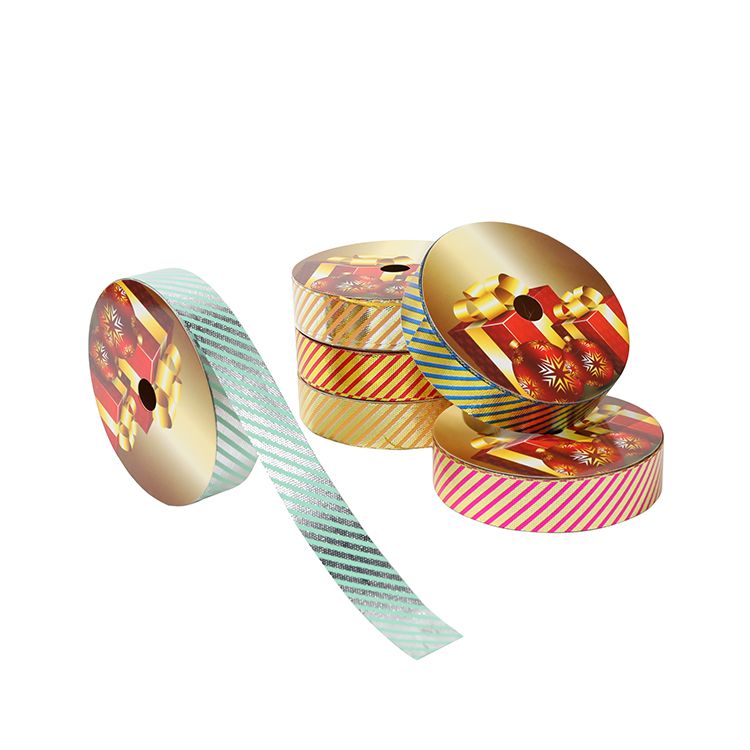 2.5CM*25M 6个/OPP 贴合印花斜纹塑料彩带详情图4