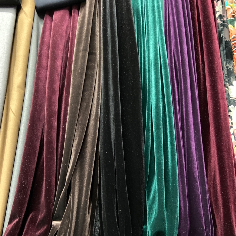 Reddish-Brown Plain Color Korean Velvet Clothing Fabric Decoration Arts And Crafts Headdress Fabric Multi-Color Optional