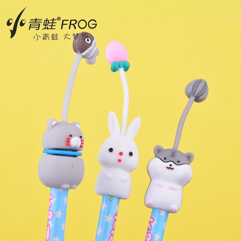 Little Frog Pencil Cover Cartoon animal pencil cap cover extends pencil life 3058 thumbnail