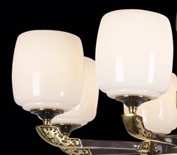 The National Trend series of Dingju Lighting Fixtures brings joy to the face - 8-lamp chandelier, ceramic, American-style living room lamp, European-style lamp, dining room lamp, bedroom lamp, modern, simple and elegant details Picture
