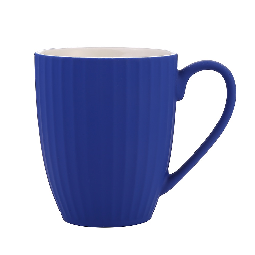 Daily-use ceramic cups, embossed drum-shaped cups, low-temperature colored glaze coffee cups Specification image
