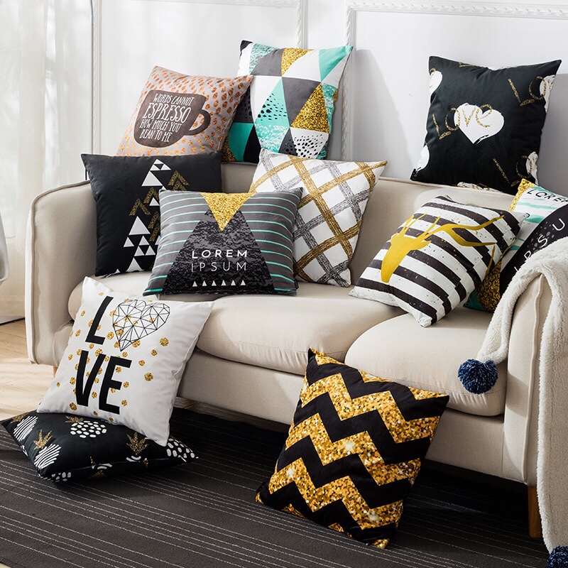 11 types of printed throw pillows with core thumbnail