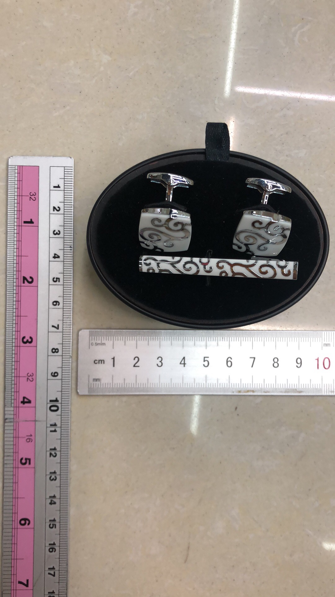 High-end cufflink tie clip box Item Picture