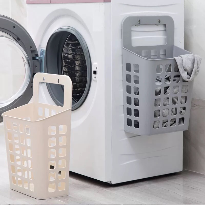 Creative suction cup hanging dirty clothes basket, household dirty clothes storage basket undefined