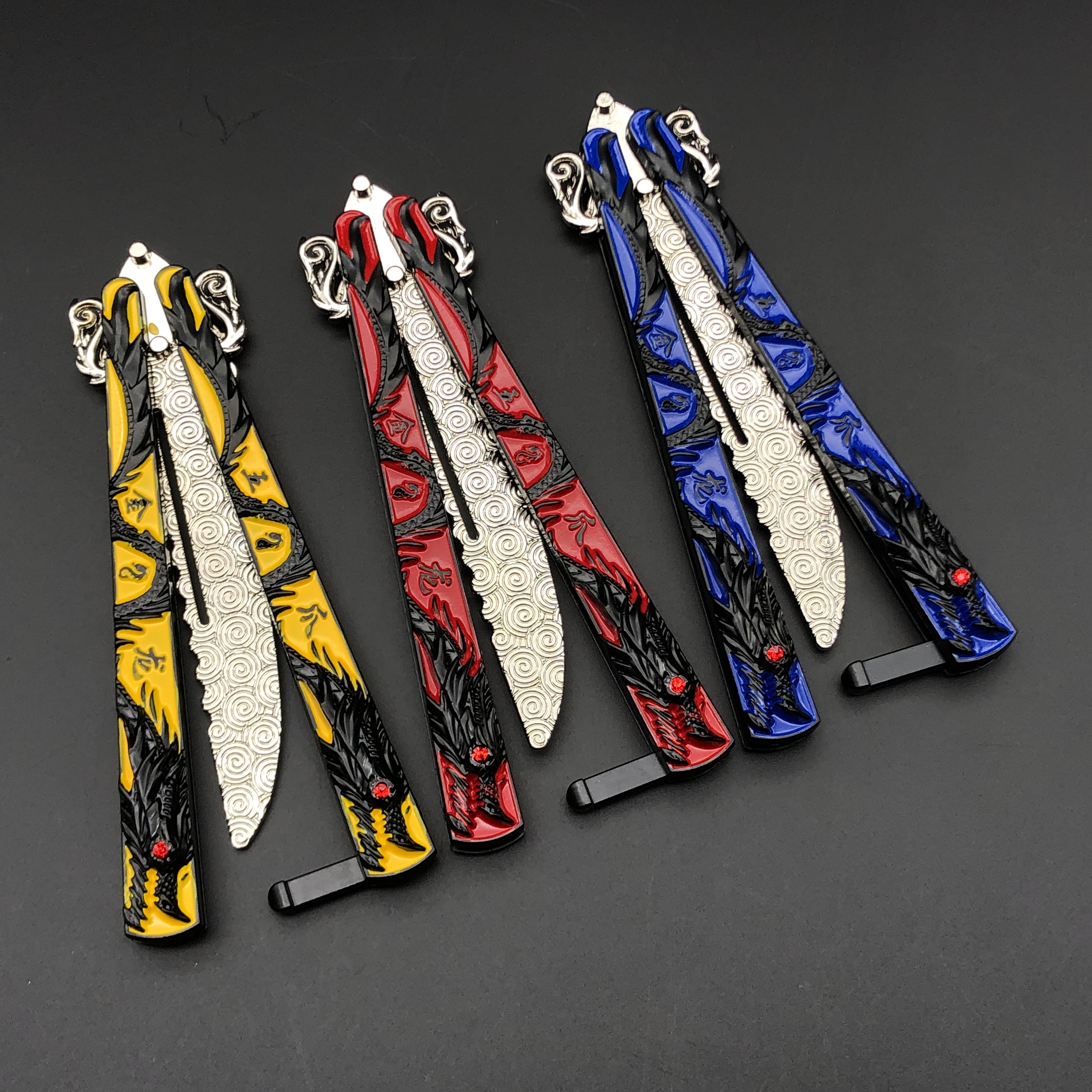 吃鸡周边五爪金龙合金兵器模型学生训练工具未开刃蝴蝶刀儿童玩具详情图10