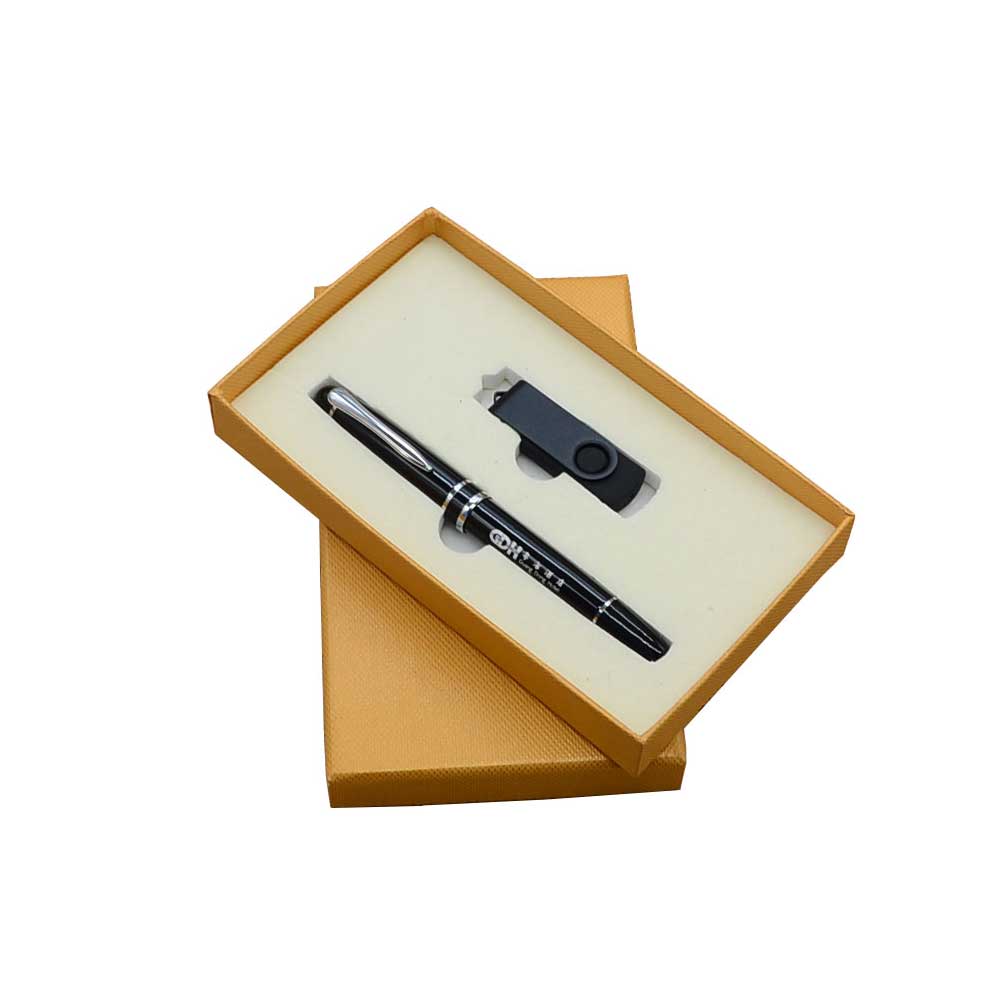 Creative USB set: Metal pen, signature pen, Gift pen, Business Office USB flash drive, gift set Specification image