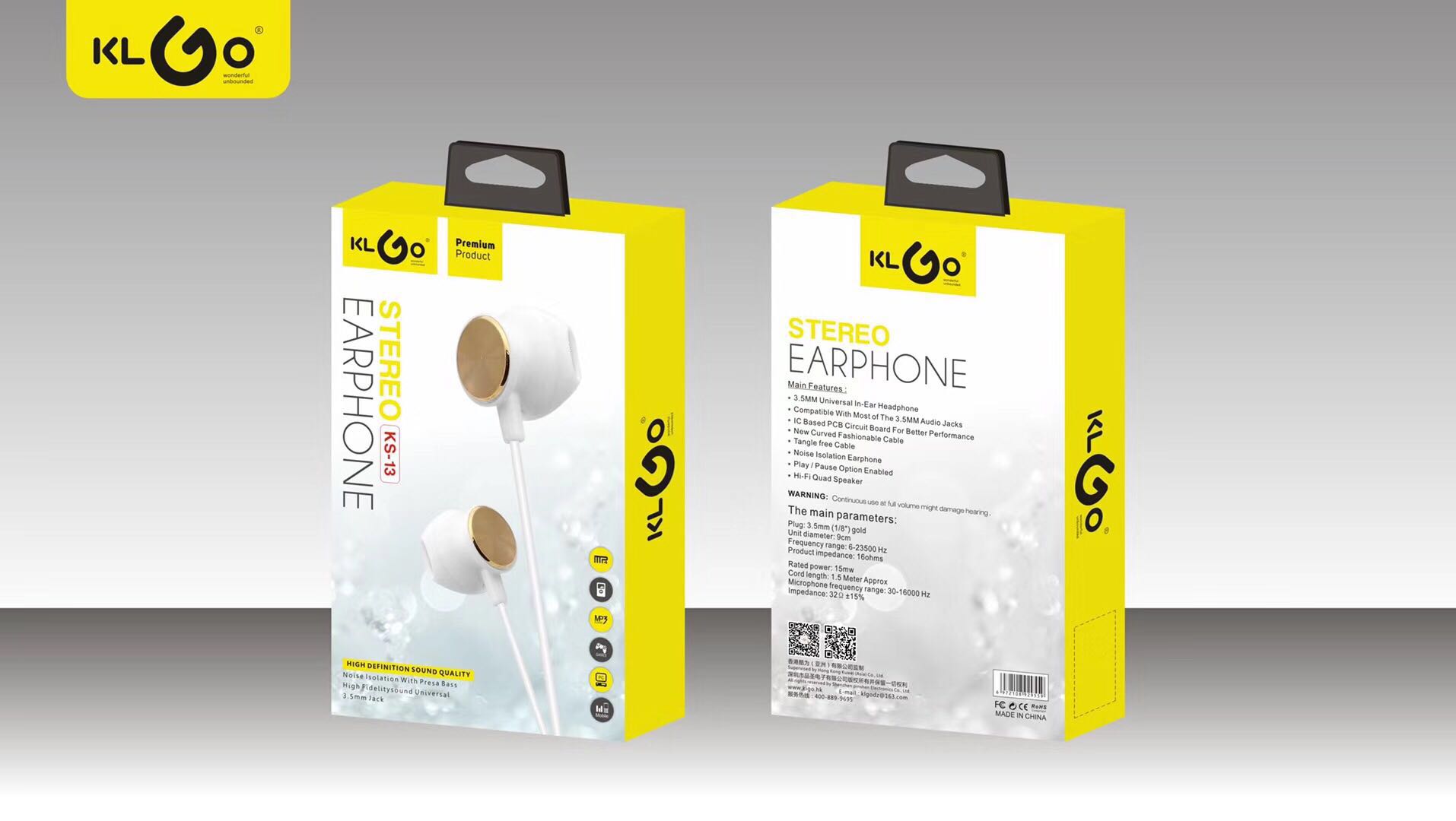 KLGO酷为品牌小耳机带麦KS-13细节图