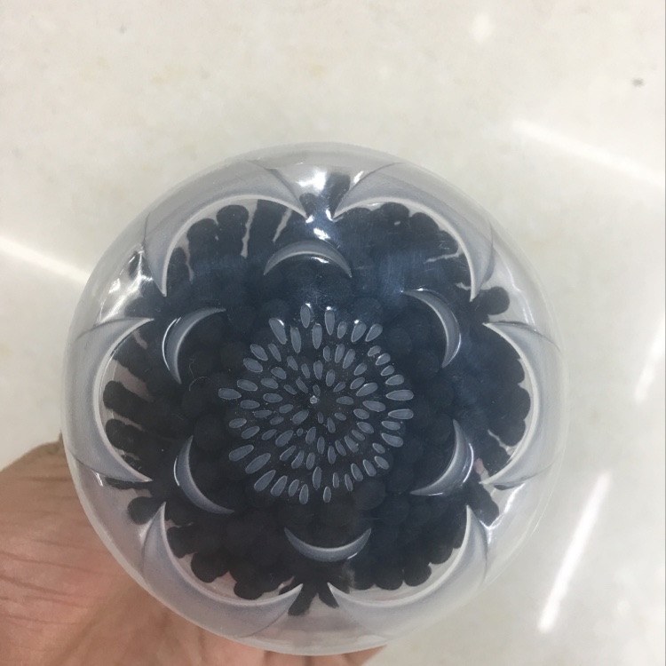 160 green cotton swabs with twisted flower cover and black paper stick full figure