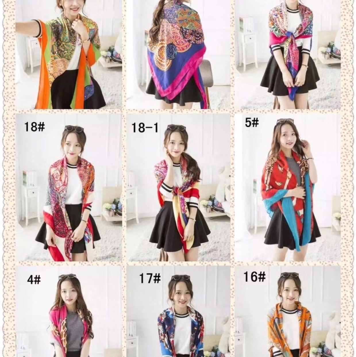 Spring and summer shawl scarf long scarf