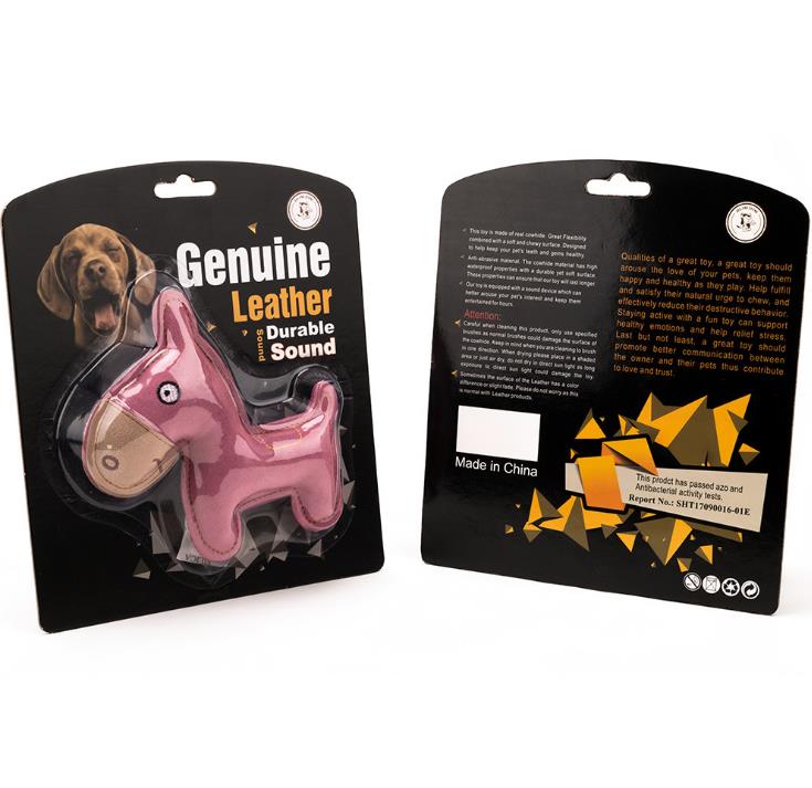 Pet toy, dog toy, dog, pure cowhide, small and medium-sized dog, durable, teething, vocal toy details Picture