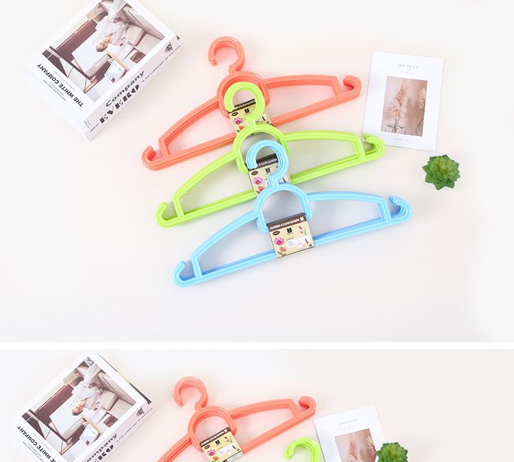 旭峰 品牌厂直销实心塑料衣架多用途晾挂成人宽衣架女士服装围巾加厚晾晒架详情图9