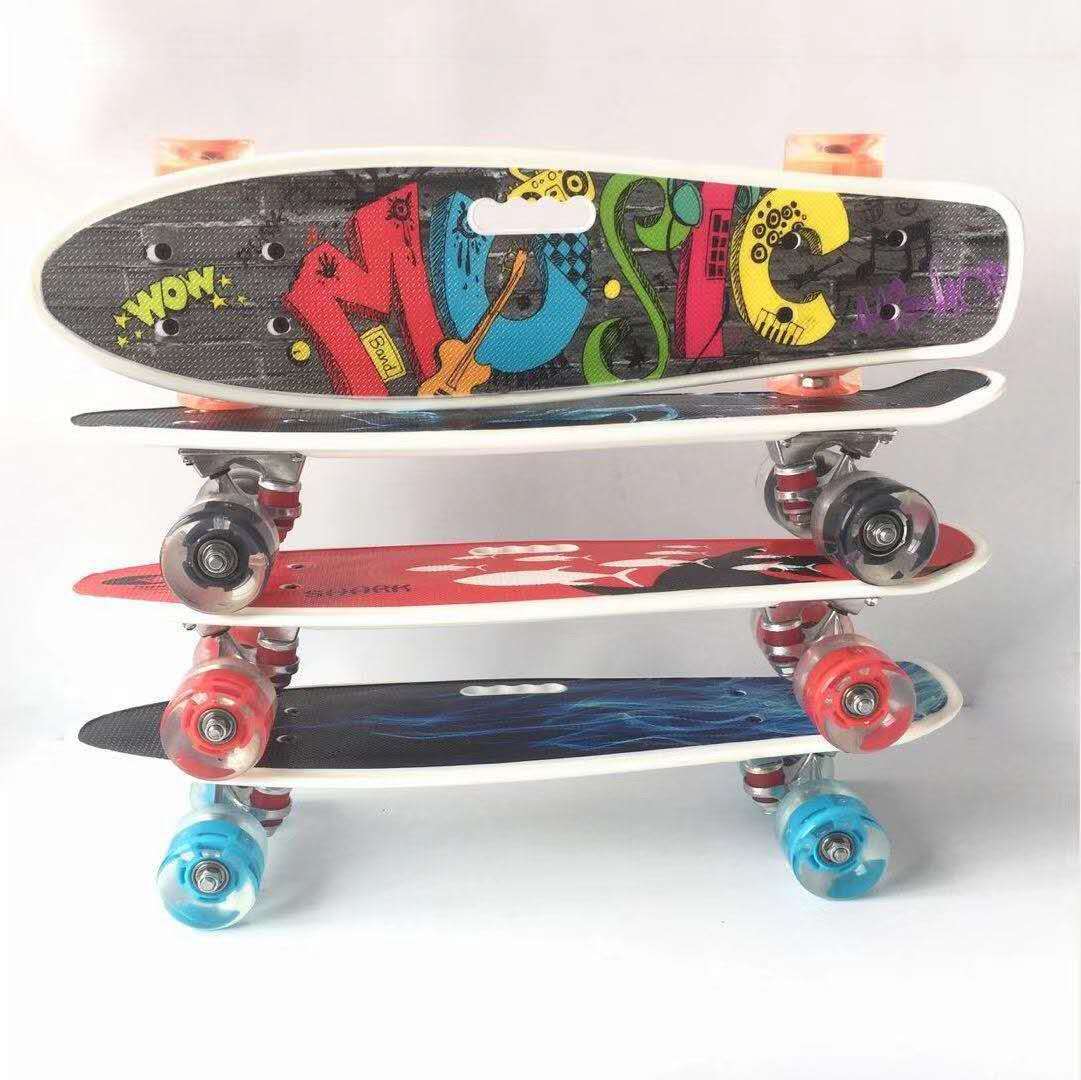 M350YS plastic printed fish plate PU wheel belt light details Picture