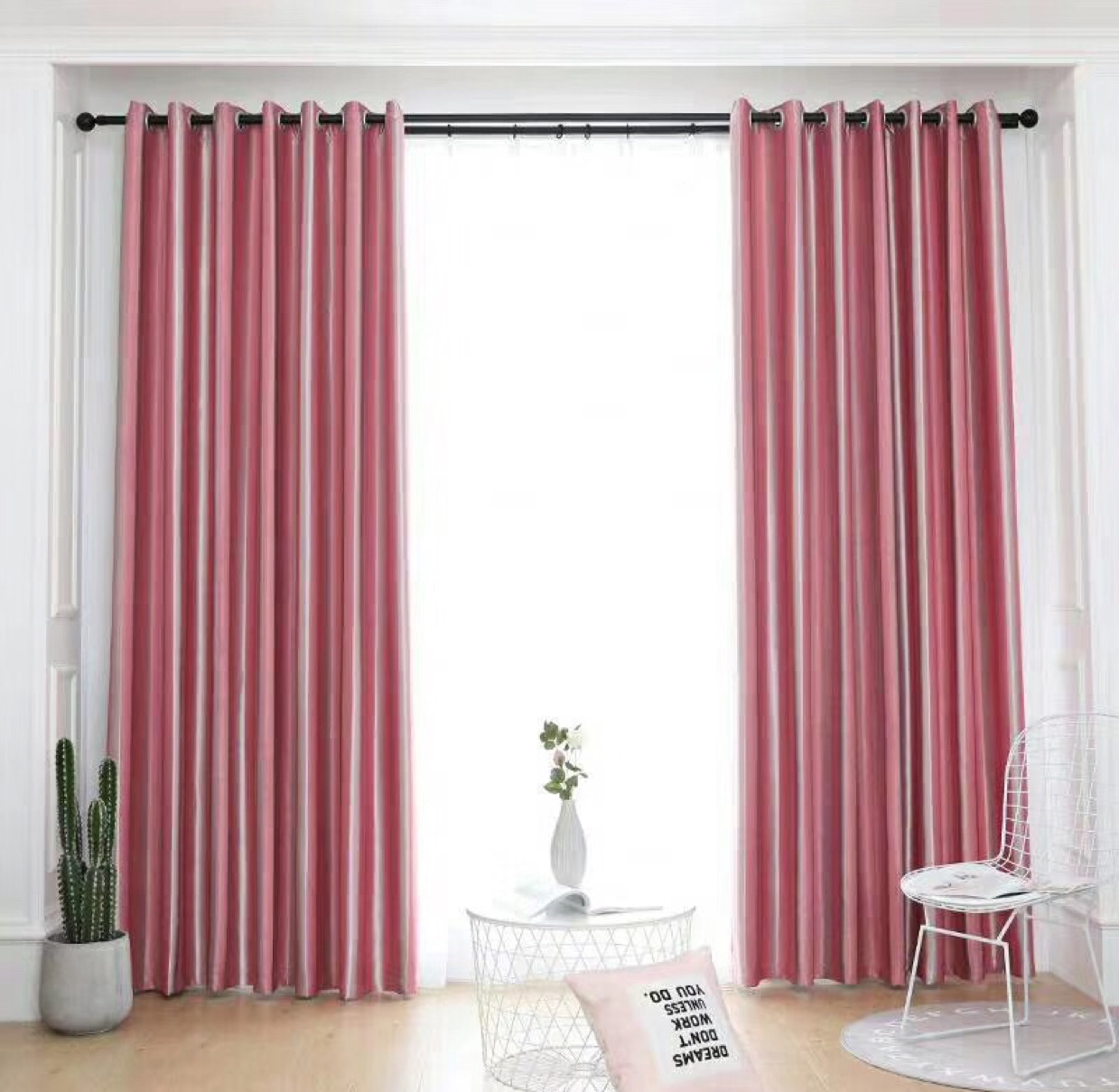 Classic blackout fabric, 3 cm woolen strip, suitable for living rooms, bedrooms, apartments and rental rooms