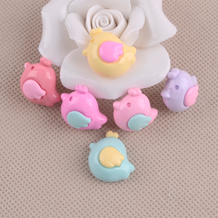 Resin accessories Spring color chicken resin accessories nail clippers mobile phone DIY accessories children hair accessories materials