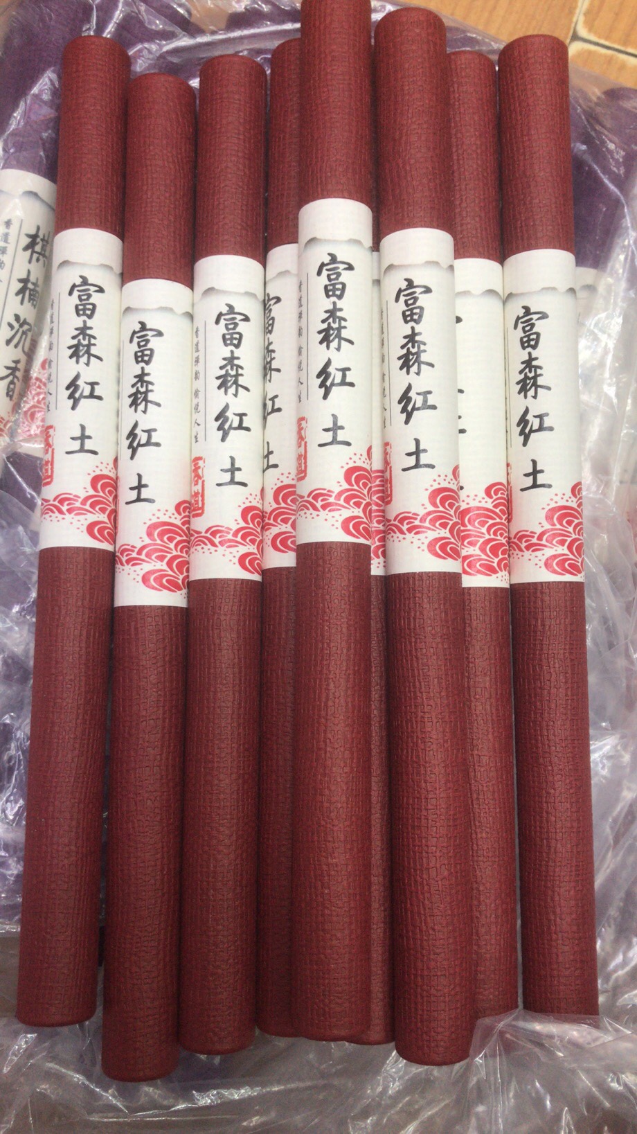 21 cm red soil Fusen red soil agarwood, 10 grams, approximately 36 sticks, tea room Zen incense Specification image