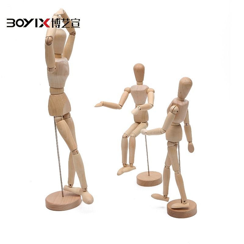 Sketch wooden joint puppet palm creative activity Palm model features soft furniture tabletop decorations details Picture