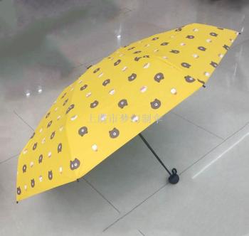 The new best-selling black rubber UV-resistant sunshade umbrella, the Love Bear all-weather umbrella, is sold directly and wholesally by the manufacturer