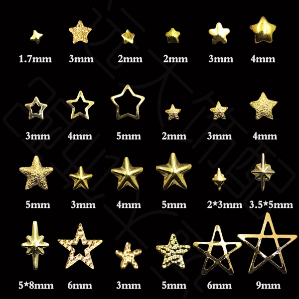 Rivet metal rivet day moon nail patch nail nail rivet pockmark hollowing thumbnail