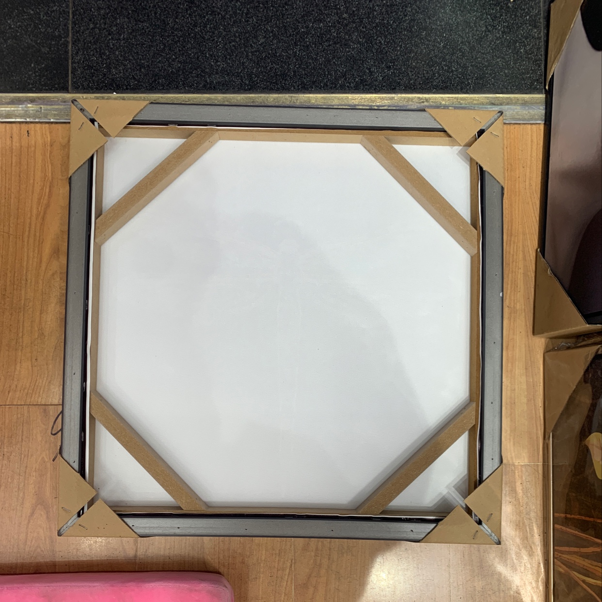 L-frame oilcloth painting -17 details Picture