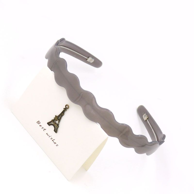 New Acetate Sheet Headband Alexander Hairband Steel Wire Headband Wave Headband Pure Color Band Tooth Headband details Picture