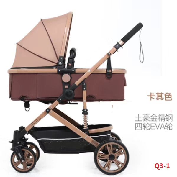 High-view baby stroller, portable folding children's stroller, newborn stroller Q3-1