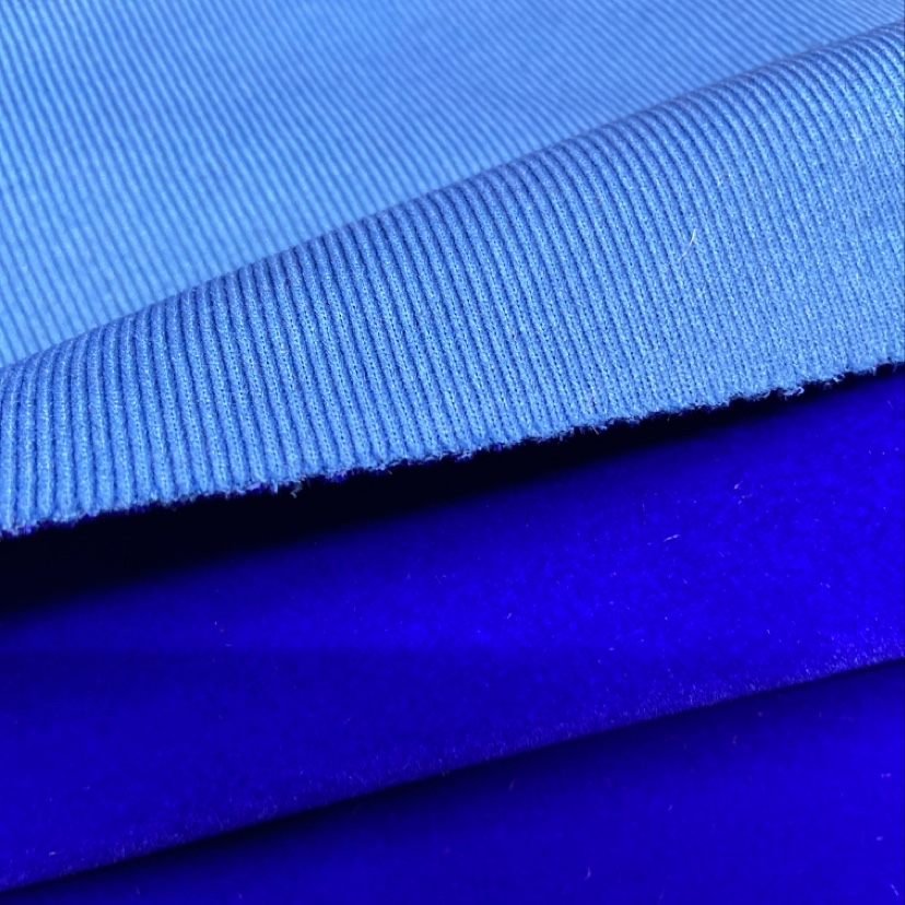 Blue Fashion Flocking Fabric Clothing Fabric Decorative Arts And Crafts Fabric Multiple Options details Picture