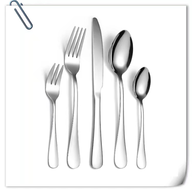 Stainless steel spoons, forks and knives
