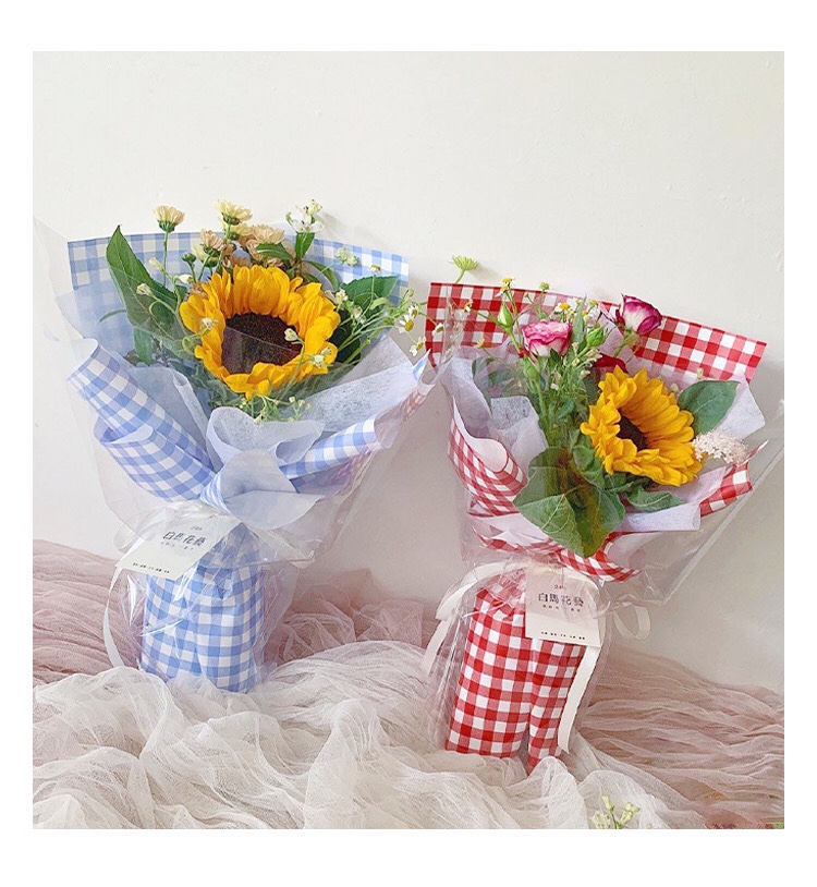 鲜花包装实物图