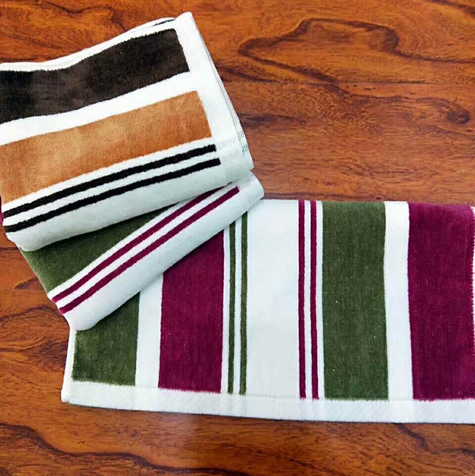 Wide and narrow strip towels