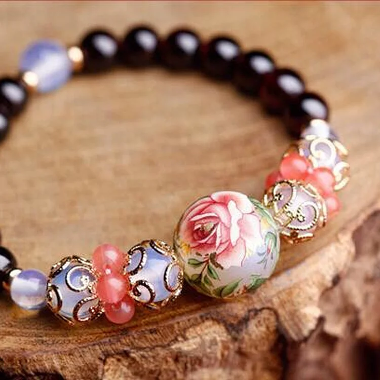 Totem Jewelry Ancient Classic White Jade Beaded Bracelet 088 Specification drawing