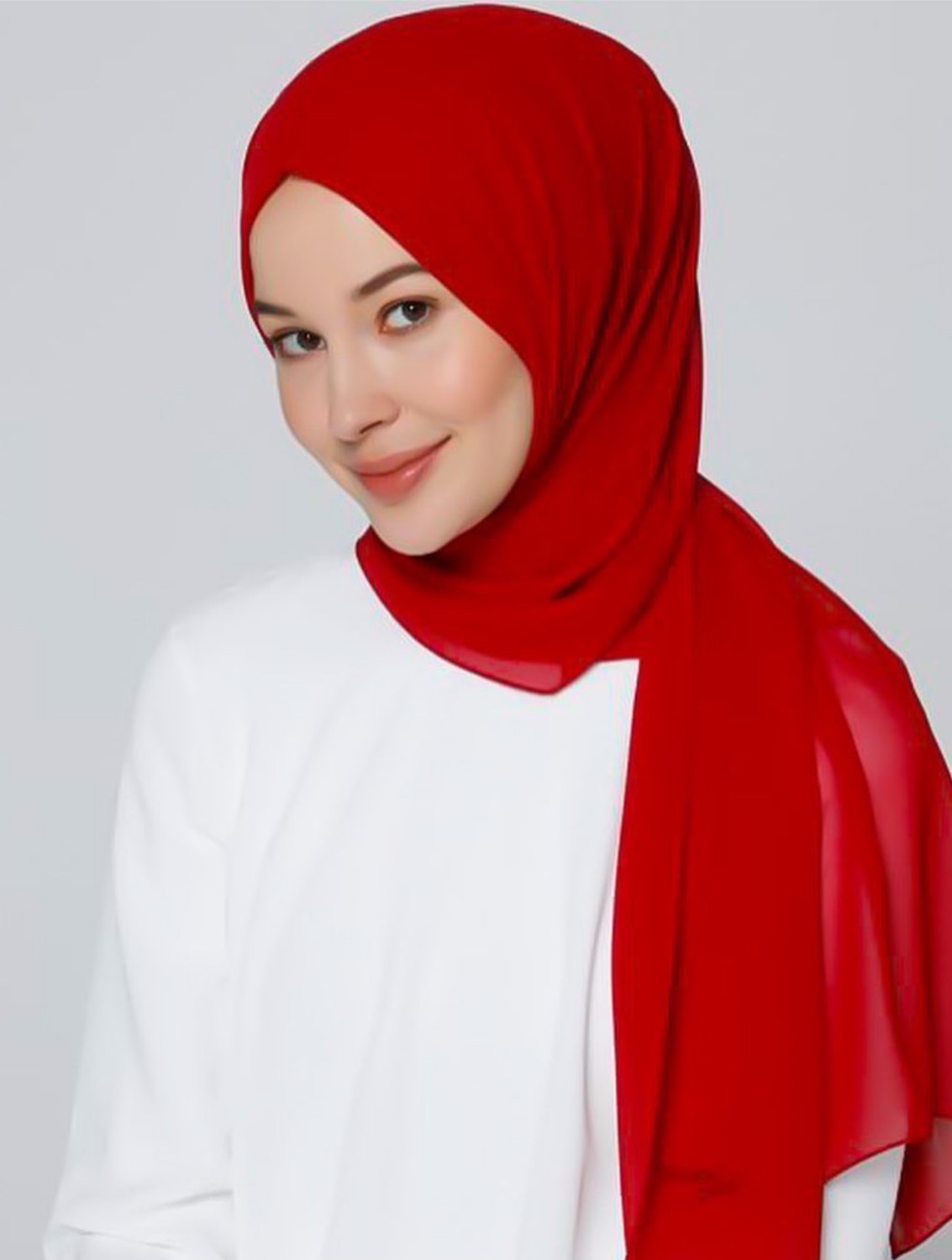 Chiffon, Scarf, Scarf, Square, Hot Diamond, Pearl Scarf-10 details Picture