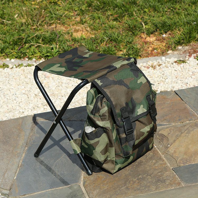 Camouflage cross-strap bag stool details Picture