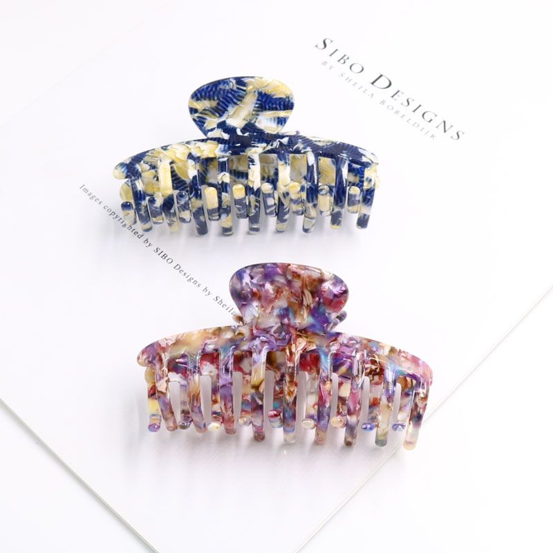 Grab Clip Large Hair Clip Fancy Ball Head Large Grab Clip Ponytail Clip Acetic Acid Plate Clip Women's Back Head Clip undefined