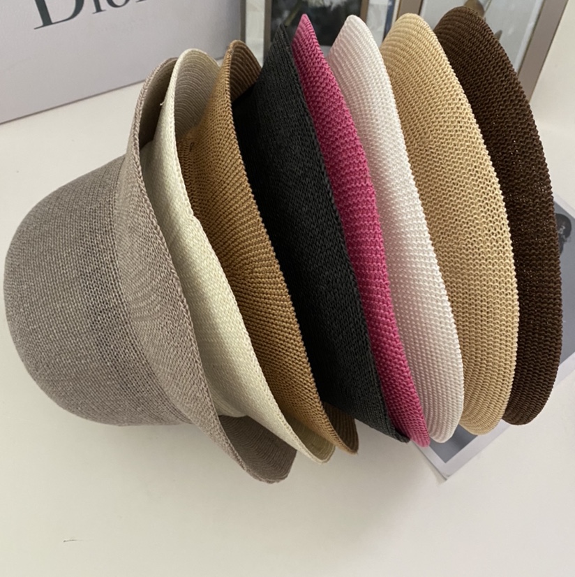 Paper rope small basin hat classic new explosive fashion trend sunshade hat multi-color option thumbnail